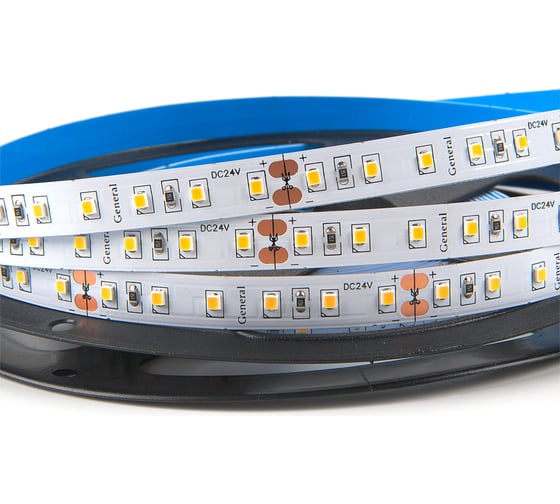 Лента светодиодная General Lighting Systems Premium General GLS-2216-120-10-24-IP20-PRM-3,1920 Лм/м, 3000К, теплый белый, 5 метров 502543