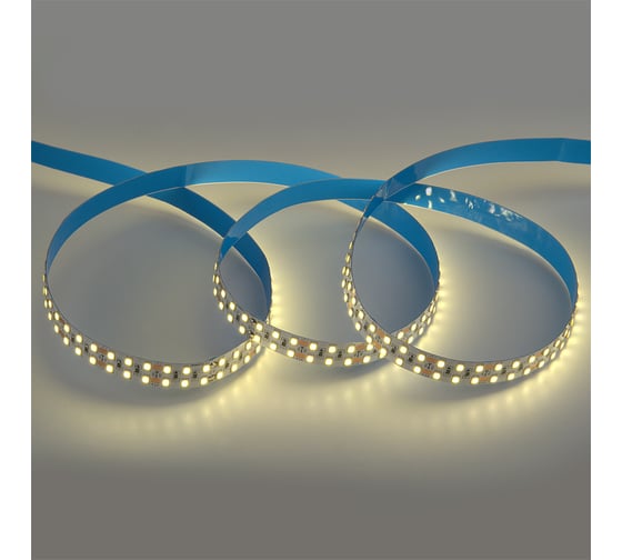 Лента светодиодная General Lighting Systems GLS-2835-240-19.2-12-IP20-D-4, двухрядная, 5 метров, 19,2Вт/м, 12В, 14мм, 240 диодов/м, 16 Лм/чип, 4500К - нейтральный белый 501290