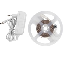 Комплект светодиодной ленты General Lighting Systems GLS-2835-120-9.6-12-IP20-PRO-4-3-KIT, с адаптером, 3 метра, 9,6Вт/м, 12В, 8мм, 120 диодов/м, 7Лм/чип, IP20, 4500K - нейтральный белый 501221