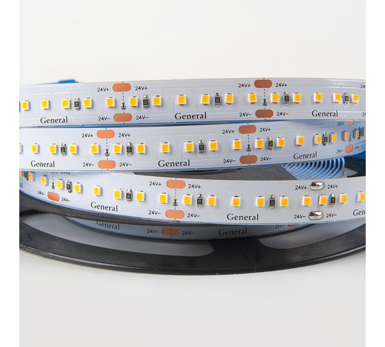 Лента светодиодная General Lighting Systems Premium General GLS-2216-180-16-24-IP20-PRM-3, 2880 Лм/м, 3000К, теплый белый, 5 метров 502643