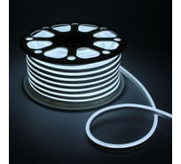 Гибкий неон Luazon 8х16 мм, 50 м, белый 3652296