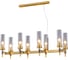 Подвесная люстра ILLUMICO IL5177-8LLS-29 BRASS TUBO 2