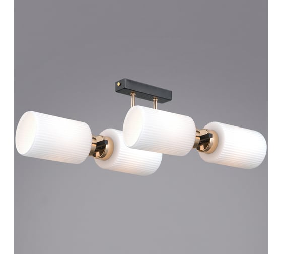 Потолочная люстра ILLUMICO IL0809-4ASQ-25 BK AB NAPLES 1