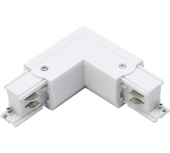 Коннектор L-образный к шинопроводу трехфазному Jazzway 3P PTR CL-WH OUT внешний белый 5063136