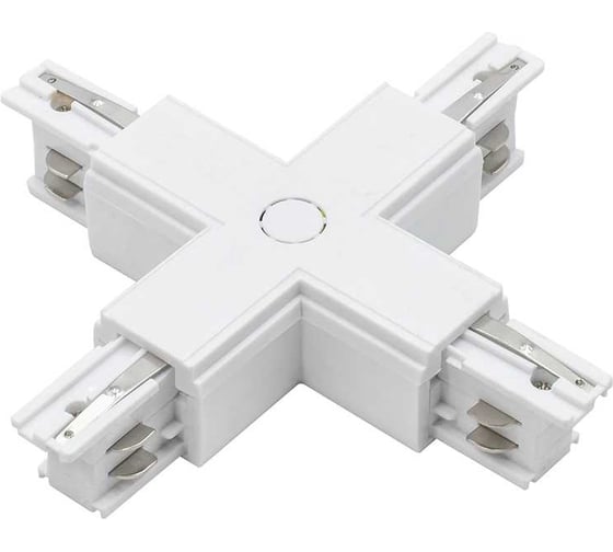 Коннектор Х-образный к шинопроводу трехфазному Jazzway 3P PTR CX-WH белый 5063334 1