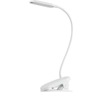 Настольный светильник ЭРА NLED5256WW светодиодный аккумуляторный на прищепке белый Б0068589