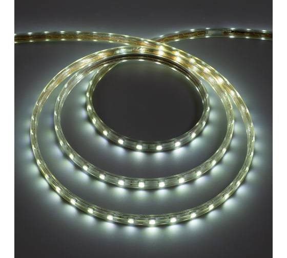 Светодиодная лента Luazon 220В,SMD5050, 100 м, IP68, 60 LED, 16-18 Лм/LED, AC, БЕЛЫЙ 2566585
