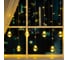 Гирлянда Luazon БАХРОМА DECOR Шарики 2.4х0.7 м, теплый белый 2361718 1