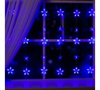 Гирлянда Luazon БАХРОМА DECOR Звездочки 2.4х0.9 м, синий 4356975