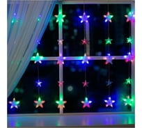 Гирлянда Luazon БАХРОМА DECOR Звездочки 2.4х0.9 м, мульти 4356973