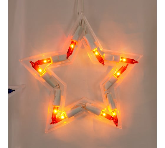 Гирлянда Luazon БАХРОМА DECOR Звезда и фонарь 2.3х0.25 м, мульти 3612458