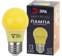 Набор ЭРА 5 штук лампочки STD ERAYL50E27 E27 3 Вт груша желтый для белтлайт Б0069380