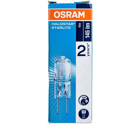 Капсульная галогенная лампа OSRAM HALOSTAR STARLITE 64415 S 10W 12V GX4 FS1 4058075094178