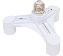 Переходник TDM Е27-3хЕ27, белый SQ0335-1016