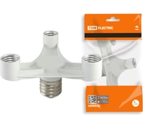 Переходник TDM Е40-3хЕ27, белый, SQ0335-1017