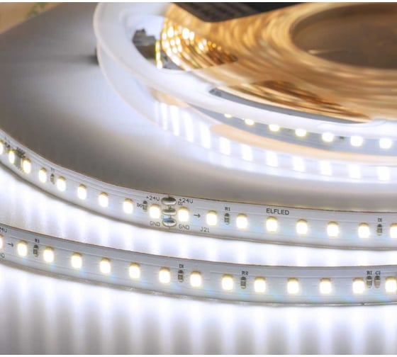 Лента светодиодная ELF LED 1260 SMD диодов (2835), 24В, 10м, Flowing Water, белый 6500-7000К ELFLED-1260SMD-FW-w