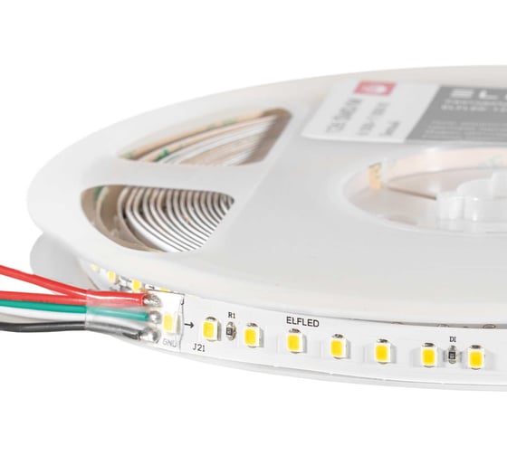 Лента светодиодная ELF LED 1260 SMD диодов (2835), 24В, 10м, Flowing Water, белый нейтральный 4000-4500К ELFLED-1260SMD-FW-nw