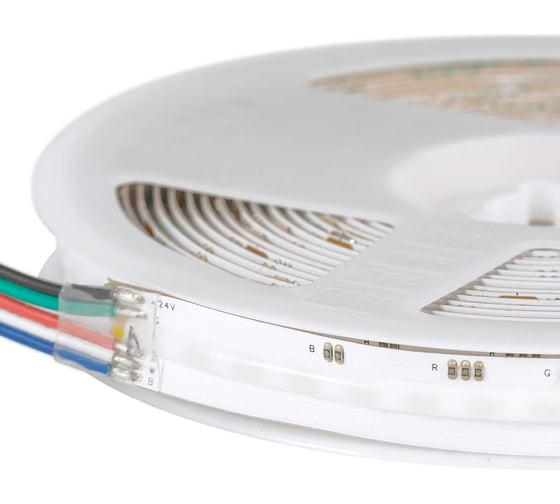 Лента светодиодная ELF LED 560 COB диодов, 24В, 5м, ширина 12мм, RGBW ELFLED-560COB-12-RGBW-24