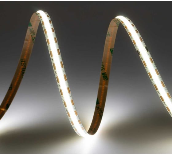 Лента светодиодная ELF LED 600 COB диодов, 24В, 5м, ширина 8мм, белый нейтральный 4000-4500К ELFLED-600COB-8-nw4K-24