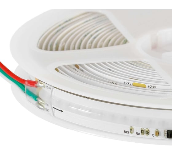 Лента светодиодная ELF LED 720 COB диодов, 24В, 5м, ширина 10мм, RGB+IC (WS2811) ELFLED-720COB-10-RGBF-24