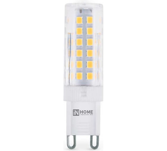 Лампа светодиодная IN HOME LED-JCD 9Вт 230В G9 3000К 860Лм 4690612059037 1