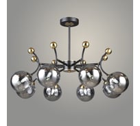 Люстра Росток N6358/8 BK+COP черный/медь 8x40W G9 d720 h485, QH24 988385376