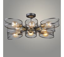 Люстра Росток N6438/8 BK+COP черный/медь 8x60W E27 d840 h235, QH24 988385463