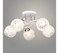 Люстра Росток N6431/5 WT+CR белый/хром 5x60W E27 d510 h235 crst, QH24 988385454