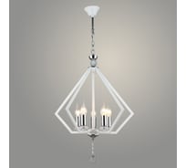 Люстра Росток NH5325/5 WT+CR белый/хром 5x60W E14 d480 h595, QH22 988025123