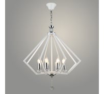 Люстра Росток NH5325/8 WT+CR белый/хром 8x60W E14 d580 h640, QH22 988025124