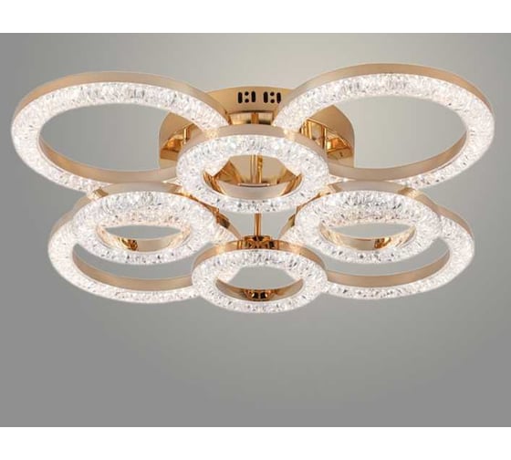 Люстра Росток 2723/4+4 FGD золото 168W LED 3000K-6000К d680 ПДУ диммер, GNV24 988383186