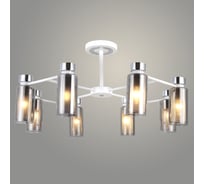 Люстра Росток 74338/8 CH+WH хром/белый 8x60W E14 d725 h380, GNV23 988033801