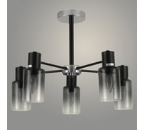 Люстра Росток 74677/5 CH+BK хром/черный 5x40W E14 d540 h385, GNV24 988384338