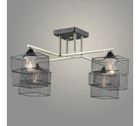 Люстра Росток A4266/4 AB+BK бронза/черный 4x60W E27 d630 h280, QH24 988385506