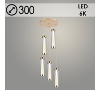 Подвес Росток 2663/5HQ FGD+AM золото, 5x8W, LED, 6000К, d300, h1000, GNV24 988383180