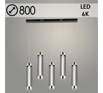 Подвес Росток 2666/5HT FGD+BK золото/черный, 5x8W, LED, 6000К, d800, h1000, GNV24 988383175