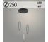 Подвес Росток 2669/3HQ FGD+BK золото/черный, 3x8W, LED, 6000К, d250, h1000, GNV24 988383164 1