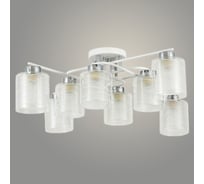 Люстра Росток 07378/8 WT+CR белый/хром, 8x40W, E27, d770, h255, GNV24 988385181