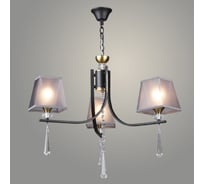 Люстра Росток NH6444/3 BK+COP черный/медь/дымчатый абажур, 3x60W, E27, d630, h770, QH24 988385472