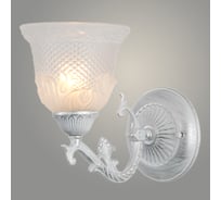 Бра Росток 74630/1W WT+SL белый с серебром 1x40W E27 d250 h200, GNV24 988385206