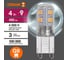 Светодиодная лампочка Osram LED STAR PIN 4W/840 220-240V CL G9 10x1 RU, 10 лампочек в групповой упаковке 4099854323577 3
