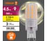 Светодиодная лампочка Osram LED STAR PIN 4,5W/827 170-250V CL G910x1RU, 10 лампочек в групповой упаковке 4099854323638 3