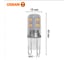 Светодиодная лампочка Osram LED STAR PIN 4W/865 220-240V CL G9 10x1 RU, 10 лампочек в групповой упаковке 4099854323607 2