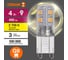 Светодиодная лампочка Osram LED STAR PIN 4W/827 220-240V CL G9 10x1 RU, 10 лампочек в групповой упаковке 4099854323546 3