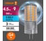 Светодиодная лампочка Osram LED STAR PIN 4,5W/865 170-250V CL G410x1RU, 10 лампочек в групповой упаковке 4099854323423 3
