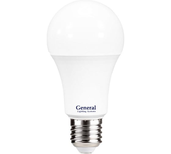 Лампа светодиодная General Lighting Systems груша, 60*113, GLDEN-WA60-15-230-E27-3000, 1100 Лм, 15 Вт, 3000К, теплый белый, упаковка 10 штук 662203 1