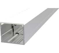 Профиль VARTON алюминиевый, для LED ленты AC 230V, накладной, 2440x20x20 мм, максимальная ширина ленты 14,9 мм, c рассеивателем опал и комплектом стальных монтажных скоб (8 шт.) V4-R0-70.0001.KIT-2302