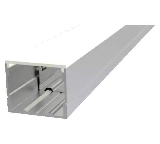 Профиль VARTON алюминиевый, для LED ленты AC 230V, накладной, 2440x20x20 мм, максимальная ширина ленты 14,9 мм, c рассеивателем опал и комплектом стальных монтажных скоб (8 шт.) V4-R0-70.0001.KIT-2302