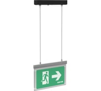 Световой указатель VARTON Flip-подвесной серии Advanced 3W, IP40, 3ч, черный V1-EM-90432-30A01-4000365