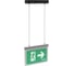Световой указатель VARTON Flip-подвесной серии Advanced 3W, IP40, 3ч, черный V1-EM-90432-30A01-4000365 1